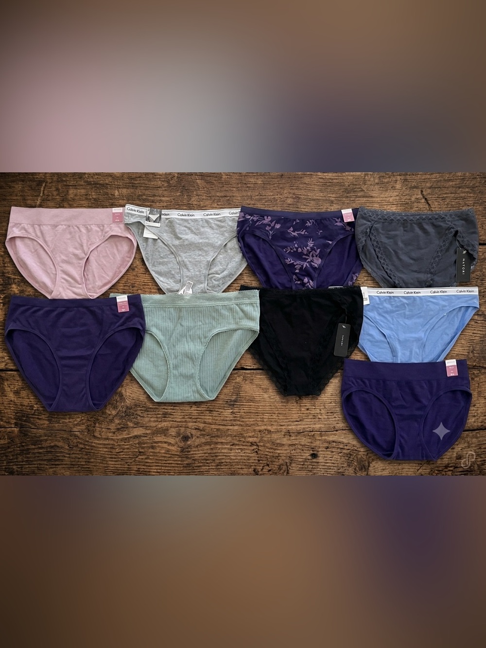 Victoria’s Secret Calvin Klein Auden panties Bikini Briefs VS LARGE lot bundle - Picture 3 of 4